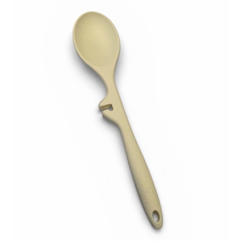 Crofton Lazy Silicone Spoon Cream Heat Resistant Cooking Utensil w/ Pot Rest‎